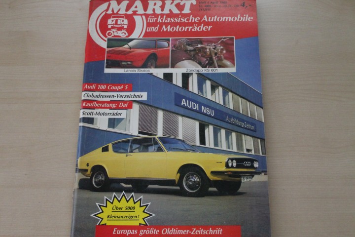 Deckblatt Oldtimer Markt (04/1988)